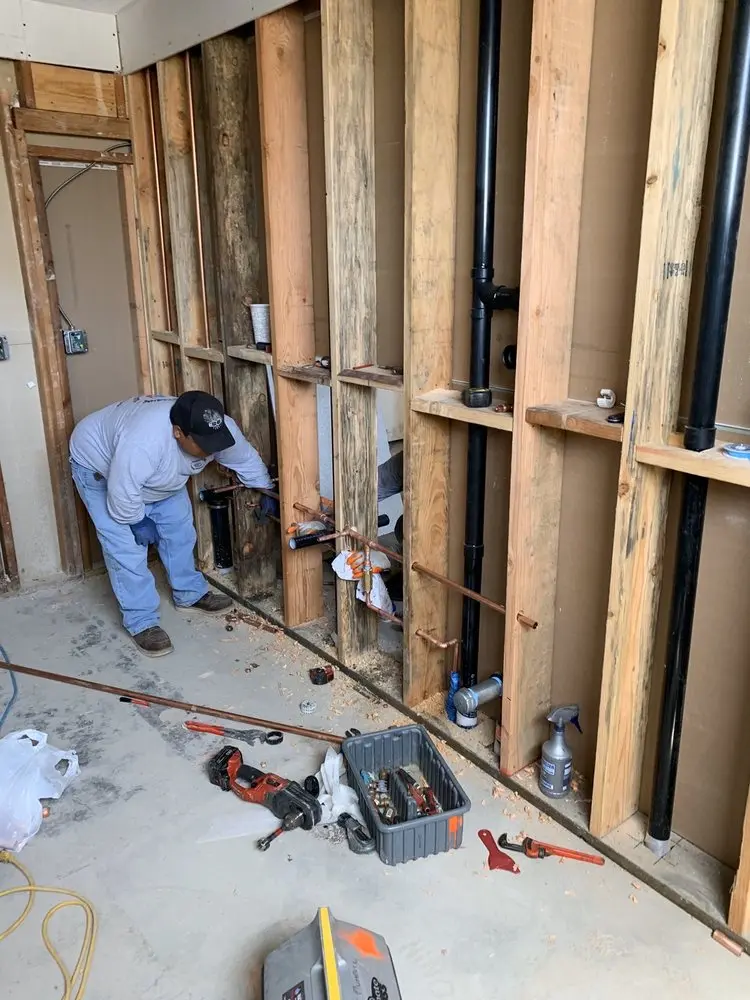 Commercial rough-in plumbing for Gas Line Repair in Lovettsville